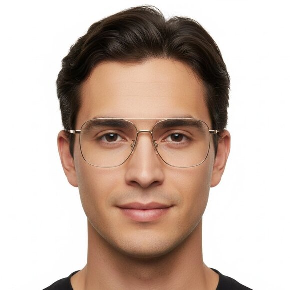Berluti Mens Aviator Gold Gold Transparent Fashion Designer Eyewear